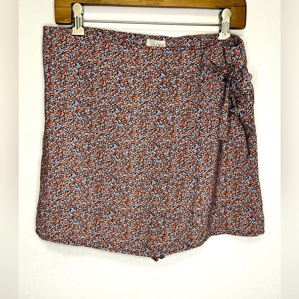 LOFT Women’s Floral Whimsy Y2K Coquette Sporty Short/Skirt Skort Size L